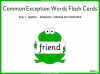 Common Exception Words Flash Cards - Year 1 Teaching Resources (slide 1/25)